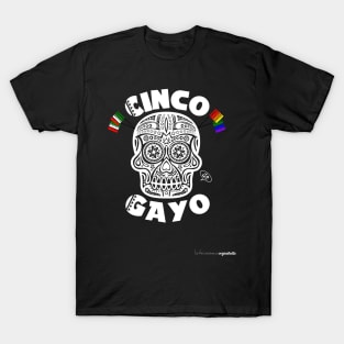 Cinco De Gayo LGBT Skull Design T-Shirt